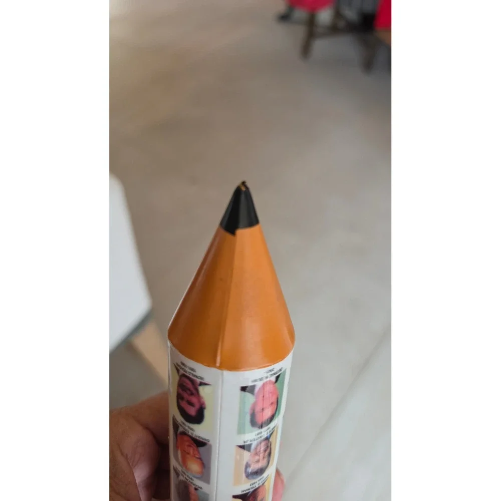 VTG US Presidents Pencil Shap Zipper Case AM History Education Case teacher gift